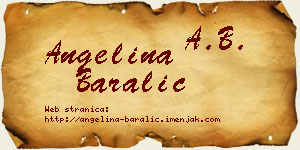 Angelina Baralić vizit kartica